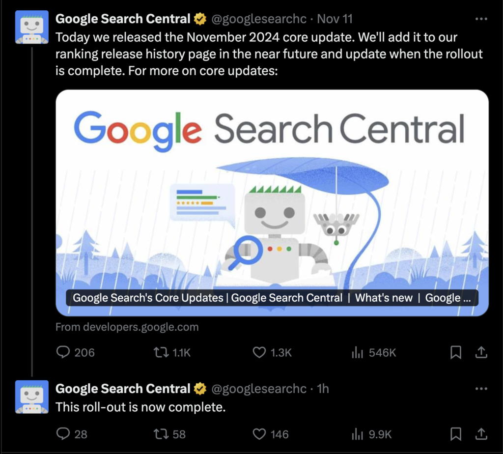 google search central x