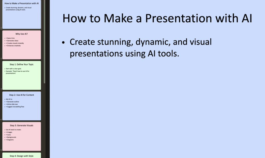 chatgpt yapay zeka sunum hazırlama